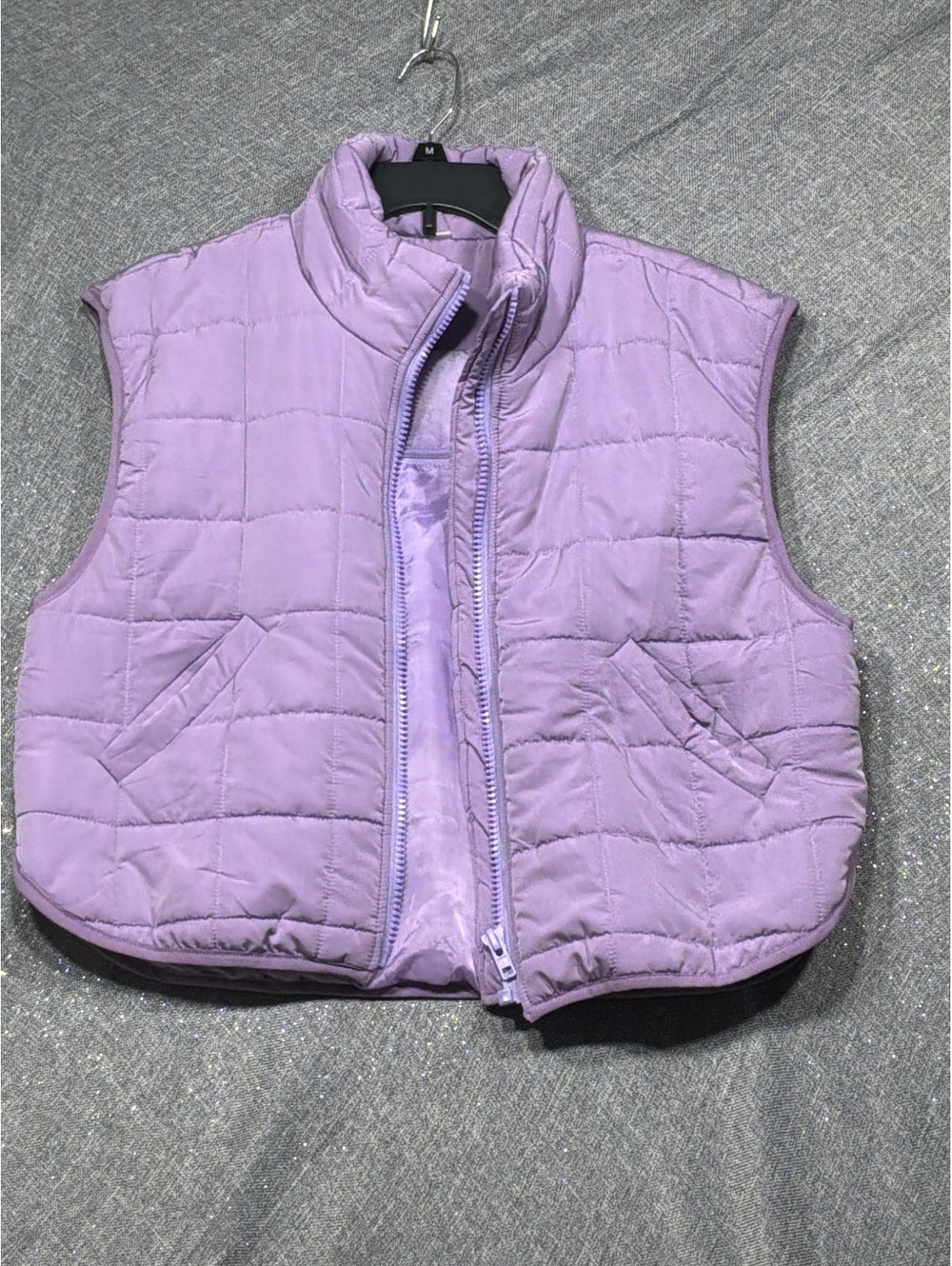 Light Purple Quilted Women's Vest